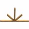 Ekena Millwork Saratoga Rough Sawn Timber Gable Bracket, Western Red Cedar, 96"W x 60"H x 4"D x 4"F, 15/12 Pitch GBW096X60X0404SAR00RWR - alternate 3